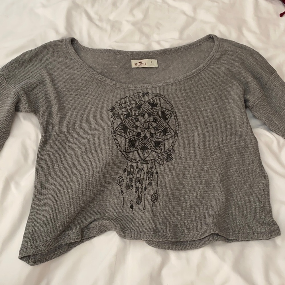 Hollister long sleeve women’s knit sweater top in size large